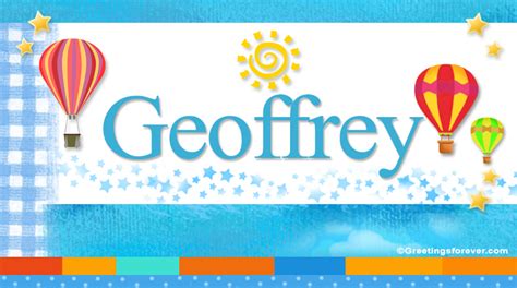 geoffrey name.